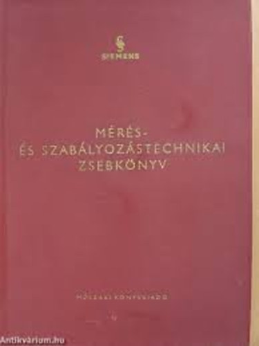 M�r�s- �s szab�lyoz�stechnikai zsebk�nyv