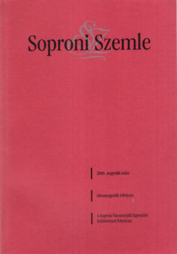 Dominkovits Pter Askercz va - Soproni Szemle 2000. 4. szm