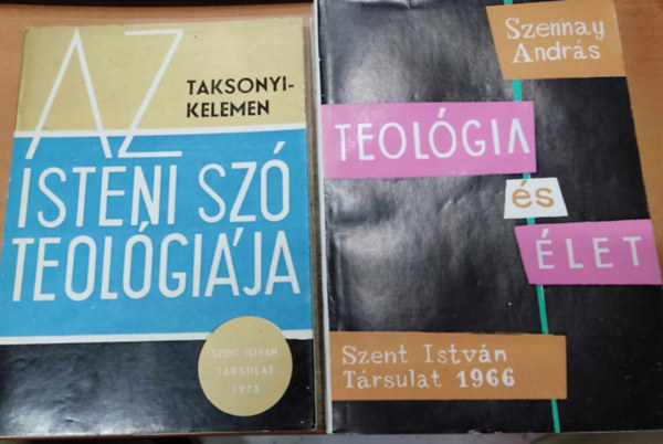 Szennay Andrs, Taksonyi Jzsef Kelemen Vendel - 2 db Teolgiai m: Az Isteni sz teolgija + Teolgia s let