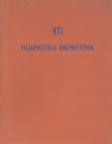 MTI Vilgpolitikai Dokumentumok - Algria