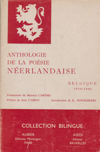 Maurice Careme - Anthologie de la poésie néerlandaise (Belgique 1830-1966)