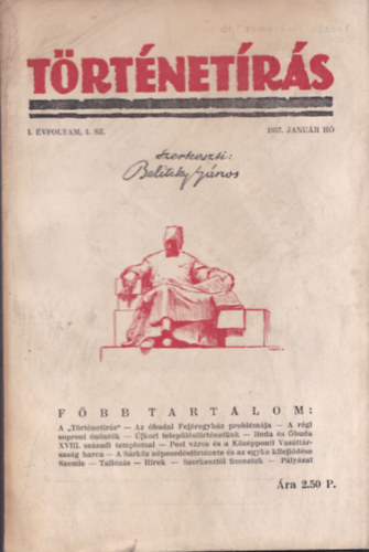 Dr. Belitzky J�nos - T�rt�net�r�s I. �vfolyam 1. sz�m (1937. janu�r)