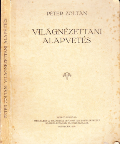 Pter Zoltn - Vilgnzettani alapvets