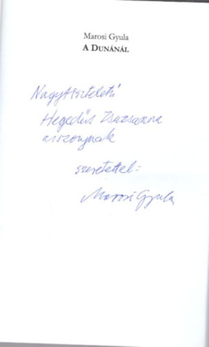 Marosi Gyula - A Dun�n�l - dedik�lt