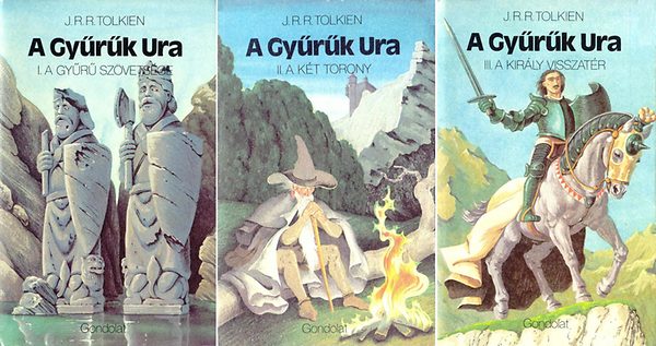 J. R. R. Tolkien - A gy�r�k ura I-III. (els� kiad�s)
