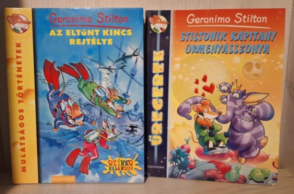 Geronimo Stilton - Az elt�nt kincs rejt�lye + Stiltonix kapit�ny �rmenyasszonya (2 k�tet egy�tt)