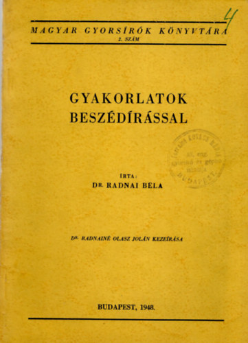 Dr. Radnai Bla - Gyakorlatok beszdrssal