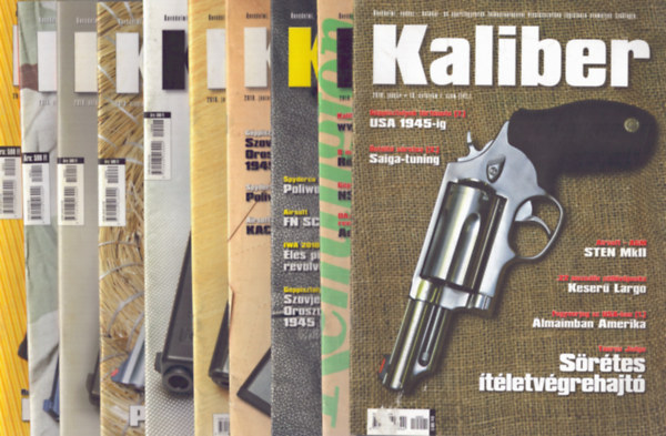 Vass Gbor  (fszerk.) - Kaliber 2010/1., 3., 5., 6., 7., 8., 9., 10., 11., 12. szmok (10 db)