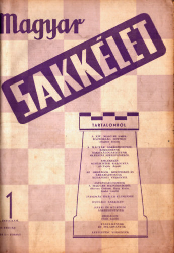 Bn Jen - Magyar Sakklet 1959/1.-12. teljes IX. vfolyam