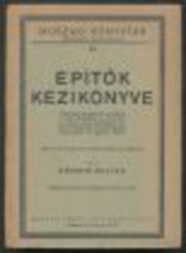 N�meth Zolt�n - �p�t�k k�zik�nyve (M�szaki k�nyvt�r 58.)