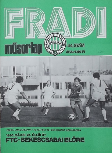 Nagy Béla (szerk.) - Fradi műsorlap 44. szám