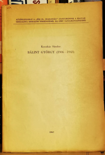 Koczk�s S�ndor - B�lint Gy�rgy (1906-1943)