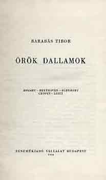 Barabs Tibor - rk dallamok
