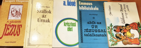 Jean Vanier, A. Lig, Kertsz Man, Jacques Duquesne John Phillips - 5 db valls, keresztnysg: A nzreti Jzus + Akik az r Jzussal tallkoztak + Krisztusi let + Szllok az rnak + Tallkozom Jzussal