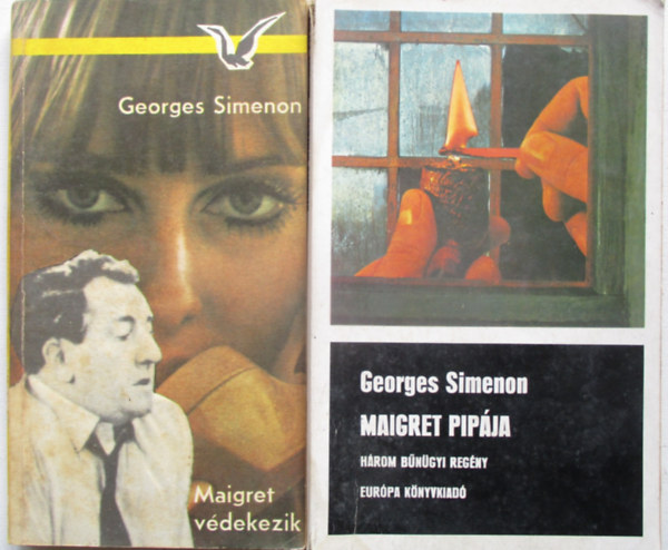 Georges Simenon - 2 db George Simenon krimi: Maigret pip�ja + Maigret V�dekezik