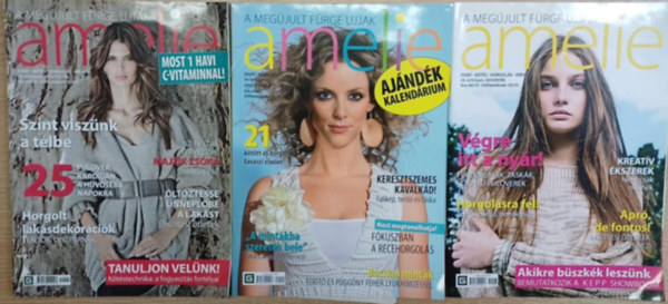 Tiszttartó Johanna (főszerk.) - A megújult Fürge Ujjak - Amelie (3 szám): 2010/tavasz, nyár, ősz-tél számok