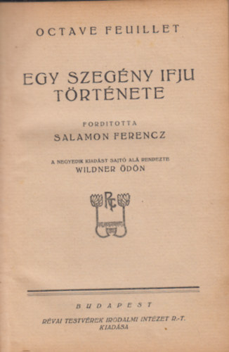 Feuillet Octave - Egy szegny ifj trtnete