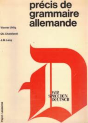 Precis de grammaire allemande