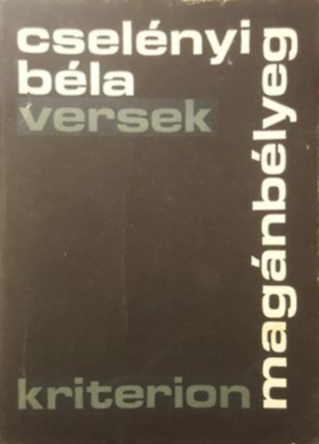 Csel�nyi B�la - Mag�nb�lyeg