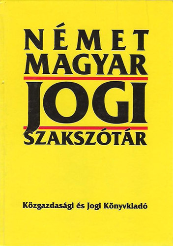 DR. Karcsay Sndor - Nmet-magyar jogi szaksztr