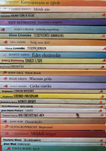 26 db Vörös Rózsa Szerelmes Regények