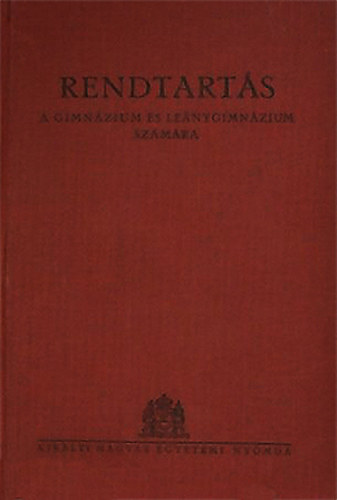 Nincs - Rendtart�s a gimn�zium �s a le�nygimn�zium sz�m�ra