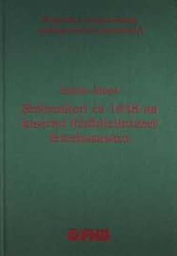 Botos J�nos - Reformkori �s 1848-as k�s�rlet f�ldhitelint�zet l�trehoz�s�ra