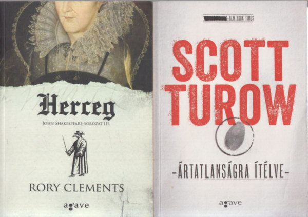 Scott Turow Rory Clements - 2 db. Agave knyvek (Herceg + rtatlansgra tlve)