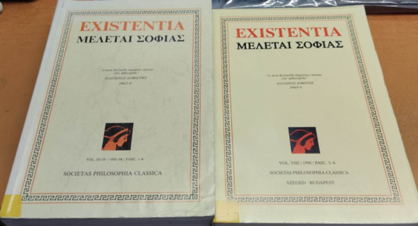 Szab rpd - 2 db Existentia: Vol. III-IV. / 1993-94 / Fasc. 1-4 + Vol. VIII. / 1998 / Fasc. 1-4.