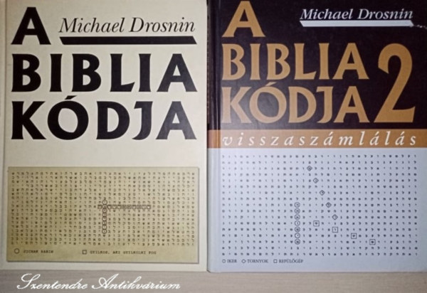 Szabados Tamás Michael Drosnin (szerk.), Kertész Balázs (ford.), Láng Zsuzsa Angéla (ford.) - A Biblia kódja + A Biblia kódja II. - visszaszámlálás 2db