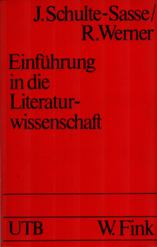 J. Schulte-Sasse - Einfhrung in die Literaturwissenschaft.