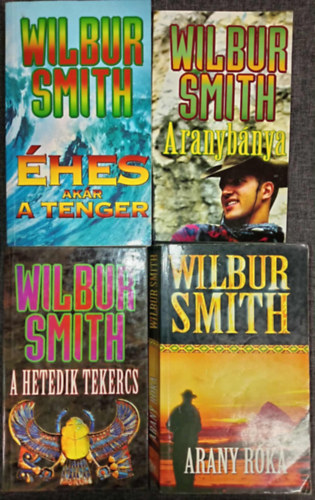 Wilbur Smith - (4db) Wilbur Smith knyvcsomag: hes akr a tenger / Aranybnya / A hetedik tekercs / Arany Rka