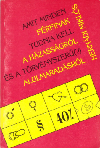 Hernádi Miklós - Amit minden férfinak tudnia kell a házasságról és a ...