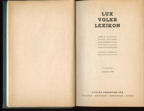 Lux Volks Lexikon - 35000 stichw�rter