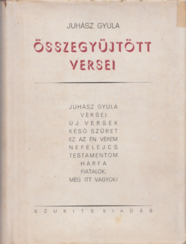 Juhász Gyula - Juhász Gyula összegyűjtött versei
