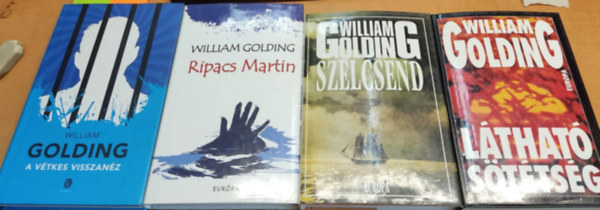 William Golding - 4 db William Golding: A vtkes visszanz + Lthat sttsg + Ripacs Martin + Szlcsend