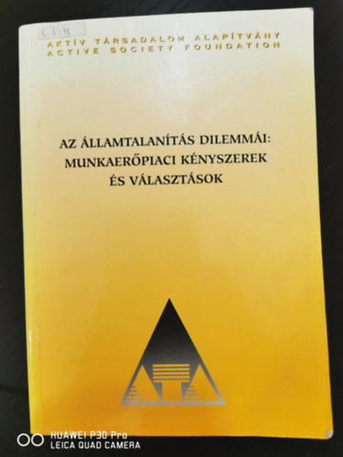 Neumann Lszl, Laki Lszl Nagy Andrs - Az llamtalants dilemmi: munkaerpiaci knyszerek s vlasztsok