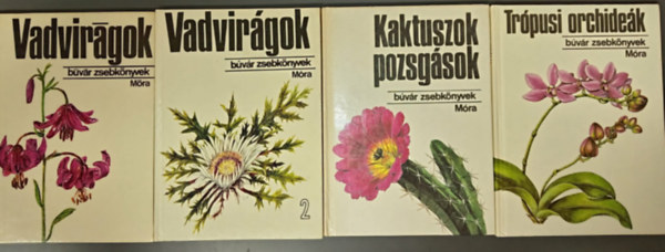 Kaktuszok, pozsgások + Vadvirágok 1-2. + Trópusi orchideák (Búvár zsebkönyvek)