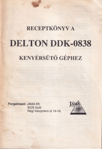 Receptknyv a DELTON DDK-0838 kenysrt gphez