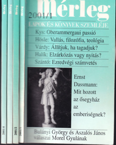 Mrleg - Lapok s knyvek szemlje - 37. vfolyam 2001/1-4