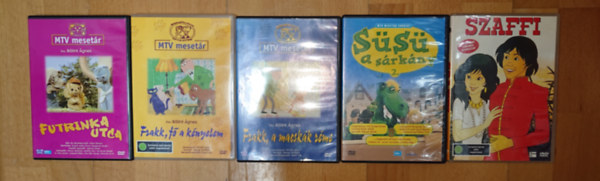 Csuk�s Istv�n, Dargay Attila B�lint �gnes - 5 klasszikus magyar rajzfilm DVD-n: Szaffi, S�s�, a s�rk�ny, Frakk, a macsk�k r�me, Frakk, f� a k�nyelem, Futrinka utca