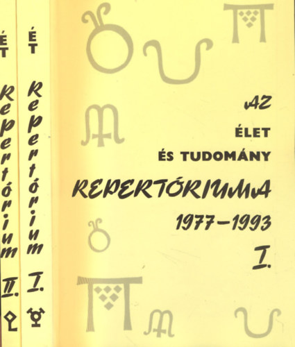 Az �let �s Tudom�ny Repert�riuma 1977-1993 I-II.