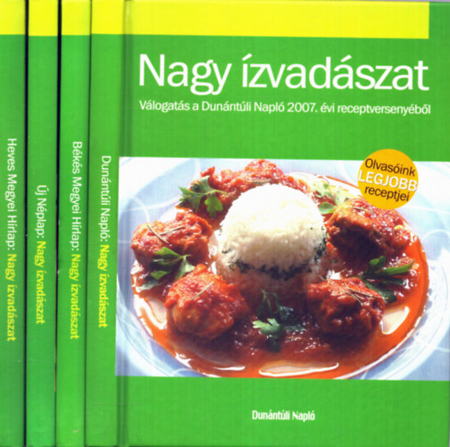 Trk va; Tth kos - 4 db Nagy zvadszat knyv: 2007. vi Heves Megyei Hrlap + Bks Megyei Hrlap + Dunntli Napl + j Nplap receptversenybl