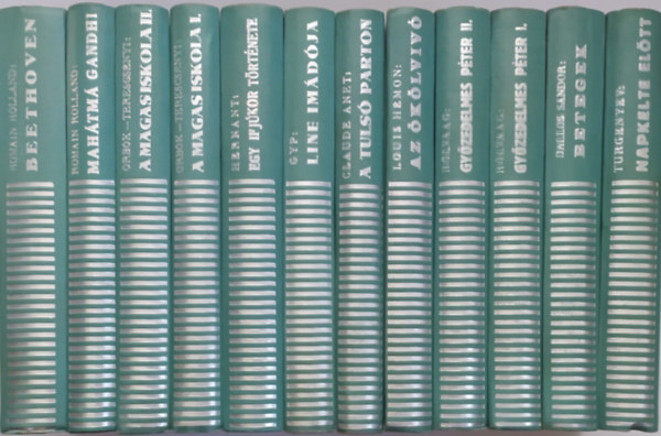 12DB A MODERN REGNY KLASSZIKUSAI C. SOROZATBL:  1.	A MAGAS ISKOLA I. 2.	A MAGAS ISKOLA II. 3.	A TULS PARTON 4.	AZ KLVV 5.	BEETHOVEN 6.	BETEGEK 7.	EGY IFJKOR TRTNETE 8.	GYZELMES PTER I. 9.	GYZELMES PTER II. 10.	LINE IMD