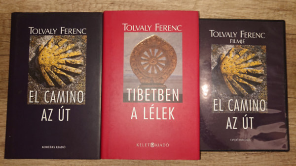 2 könyv GTolvaly Ferenctől és egy ajándék film tőle: Tibetben a lélek, El Camino - Az Út + El Camino - Az Út DVD