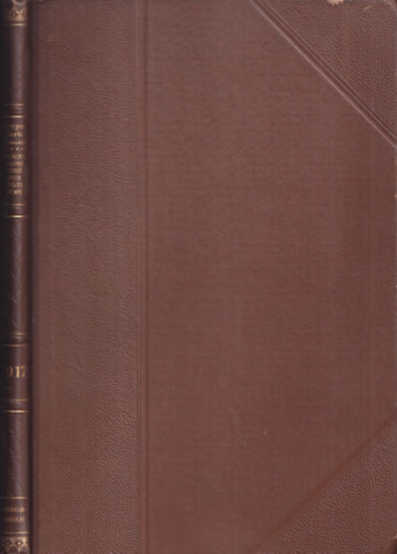 Dr. T�rfy Gyula - 1917. �vi t�rv�nycikkek (magyar t�rv�nyt�r)