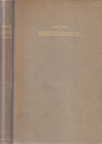 Balázs Béla - Misztériumok (Három egyfelvonásos) - I. kiadás