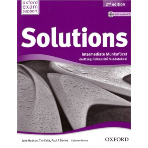 Tim Falla - SOLUTIONS 2ND ED. INTERMEDIATE MUNKAFZET + AUDIO CD (HUN)