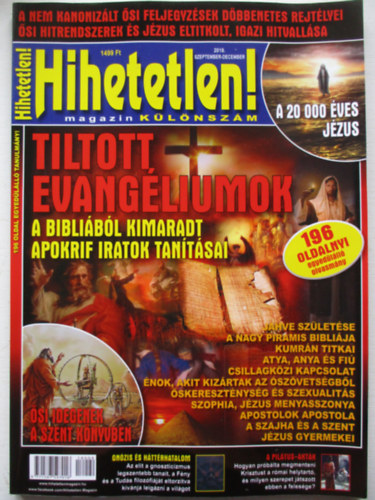 Szcs Rbert  (fszerk.) - Hihetetlen! magazin - klnszm 2018. szeptember-december