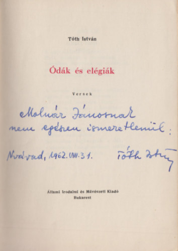 T�th Istv�n - �d�k �s el�gi�k (Dedik�lt)